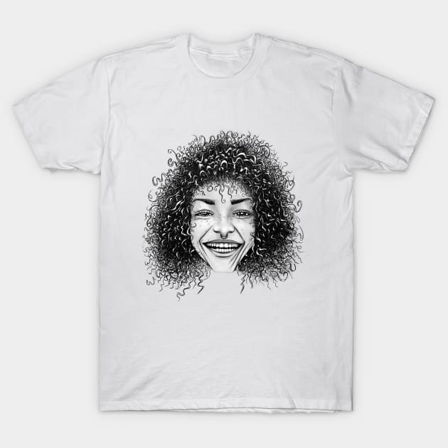 Curly Girl T-Shirt by ilhnklv